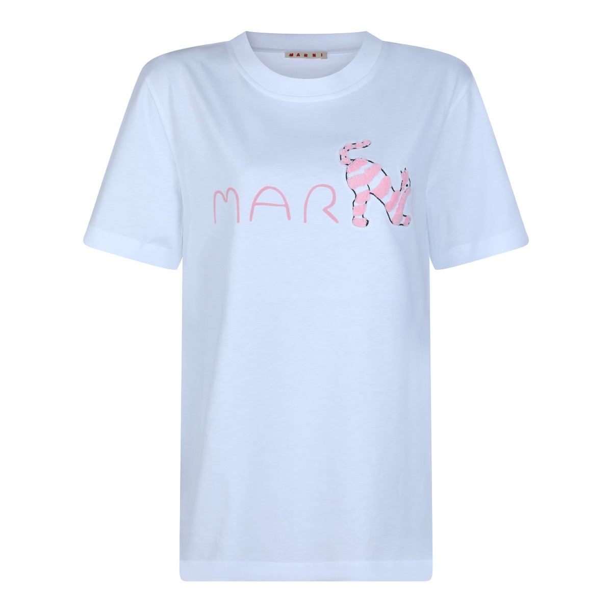 WHITE COTTON T-SHIRT