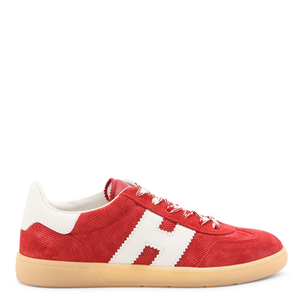 RED LEATHER COOL SNEAKERS