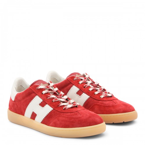RED LEATHER COOL SNEAKERS 2