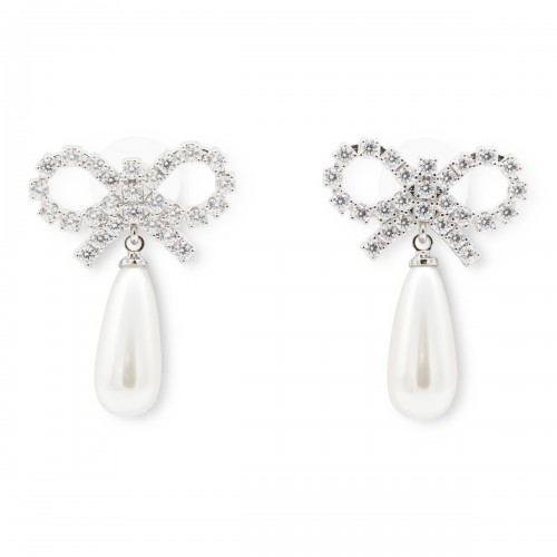 SILVER METAL EARRINGS