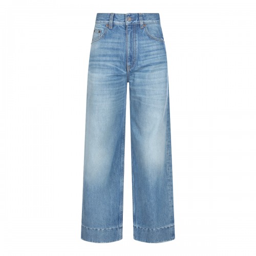 LIGHT BLUE COTTON JEANS