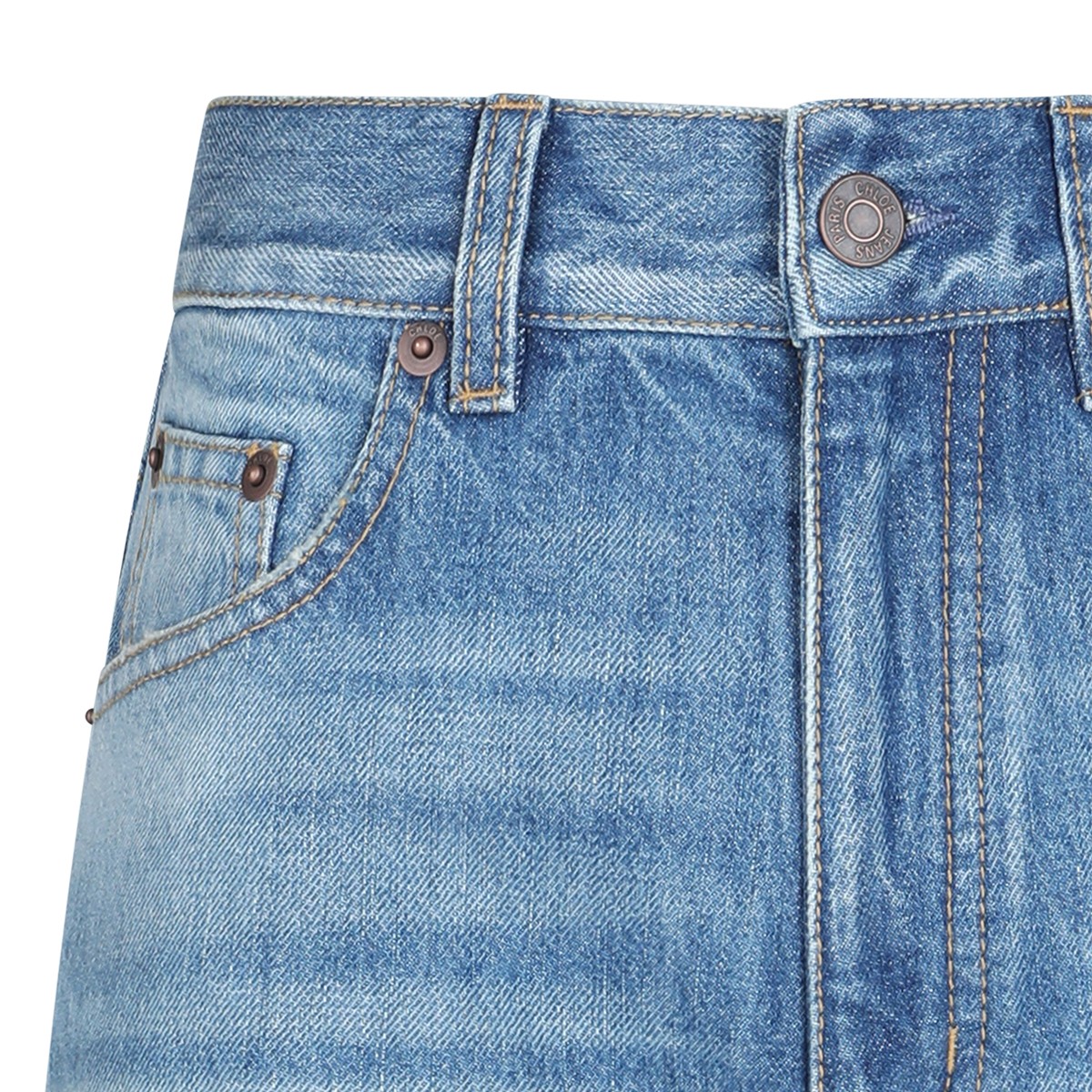 LIGHT BLUE COTTON JEANS