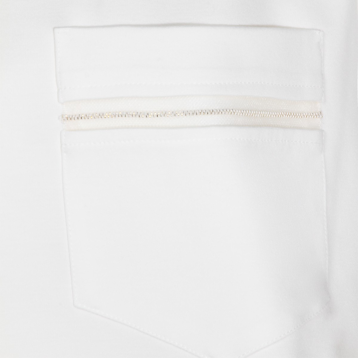 WHITE VISCOSE T-SHIRT