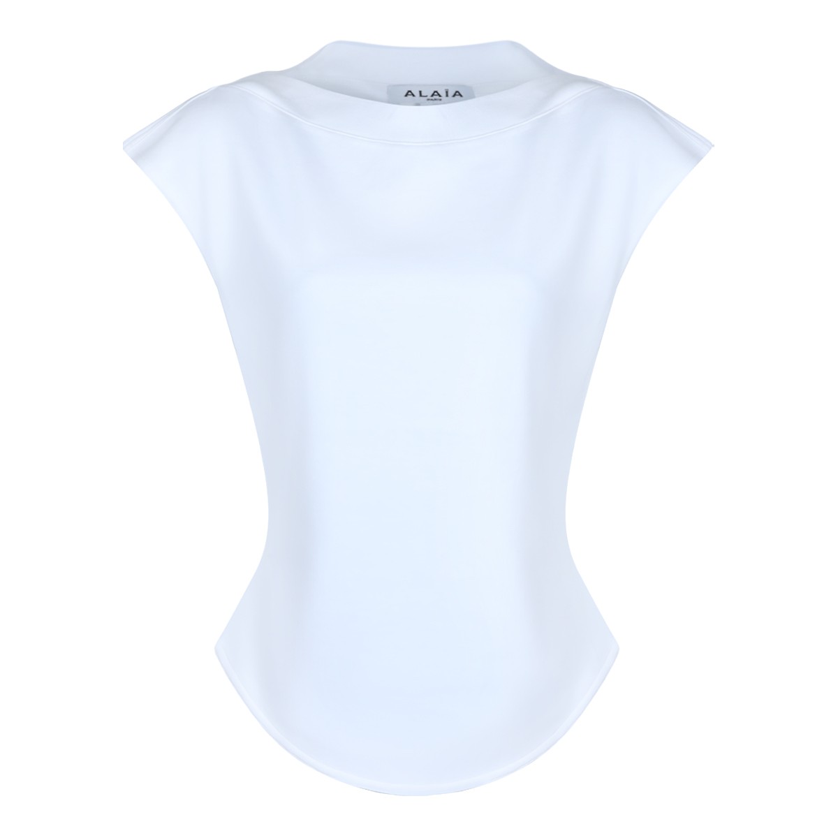 WHITE COTTON T-SHIRT