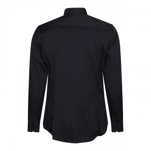 NAVY BLUE COTTON BLEND SHIRT 2