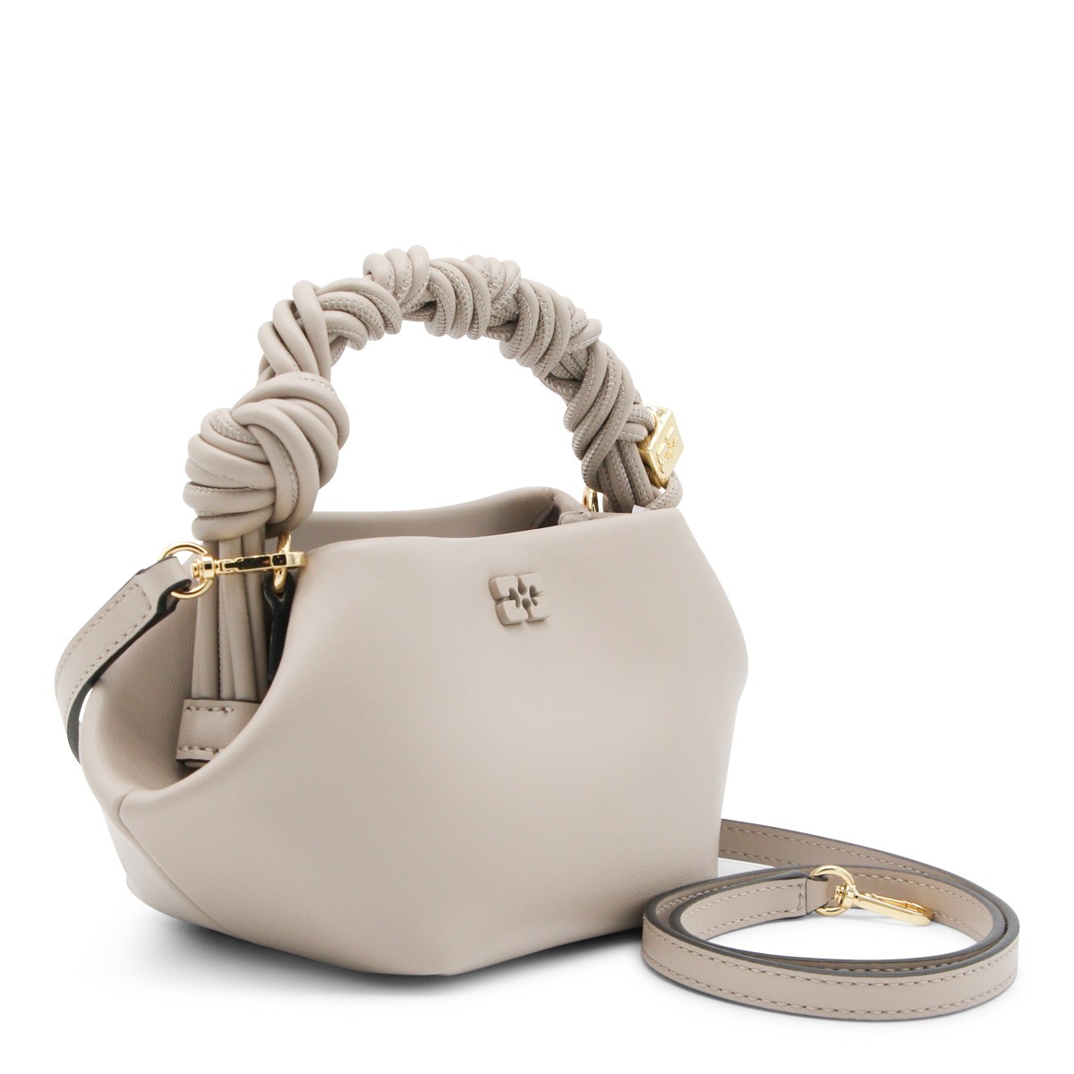 BEIGE TOP HANDLE BAG