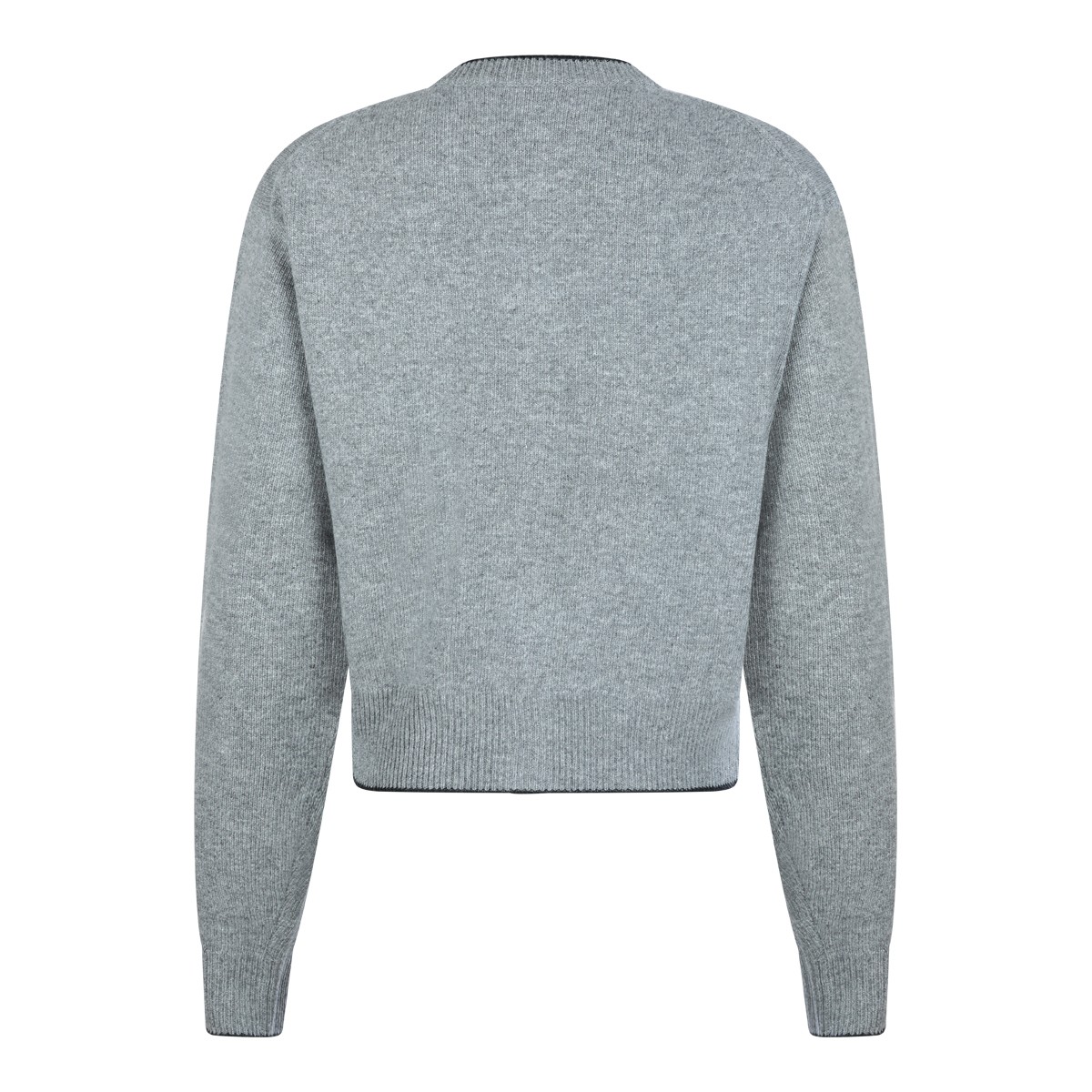 GREY WOOL BLEND KNITWEAR