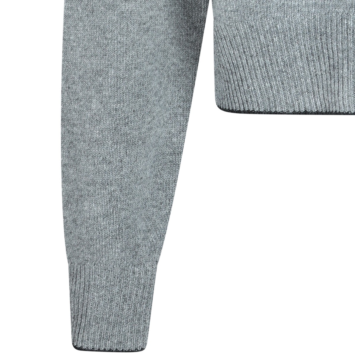 GREY WOOL BLEND KNITWEAR