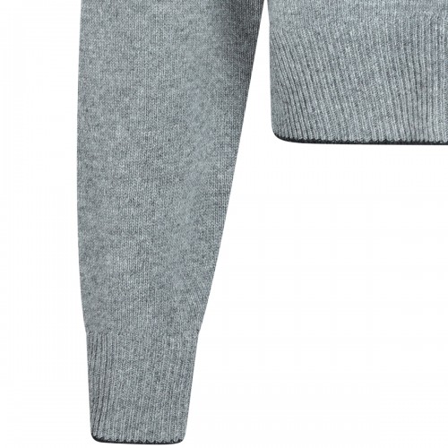 GREY WOOL BLEND KNITWEAR