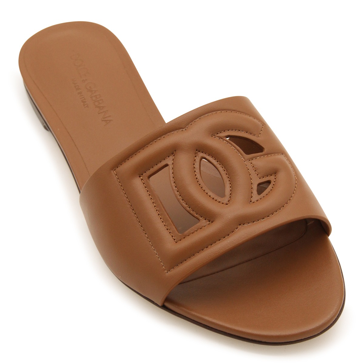 LIGHT BROWN LEATHER FLATS