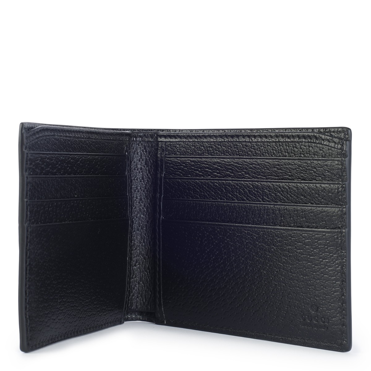 BLACK LEATHER GG MARMONT WALLET
