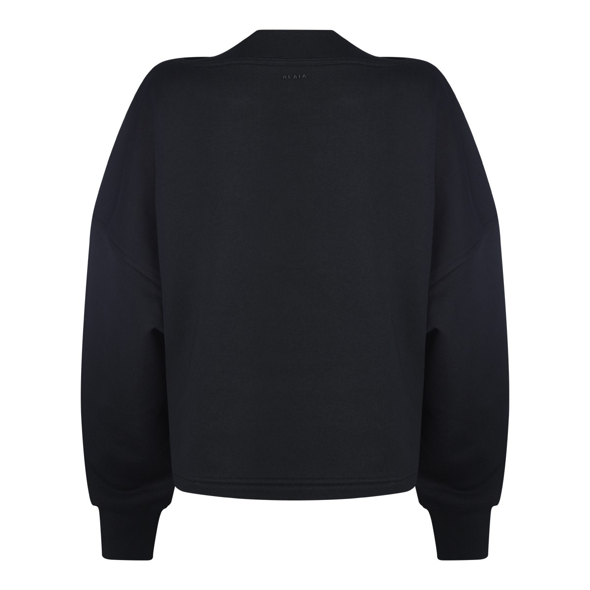 BLACK COTTON SWEATSHIRT