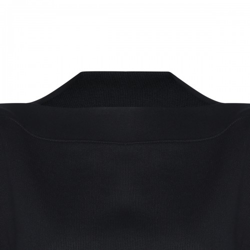 BLACK COTTON SWEATSHIRT