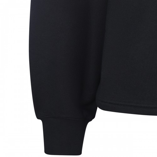 BLACK COTTON SWEATSHIRT