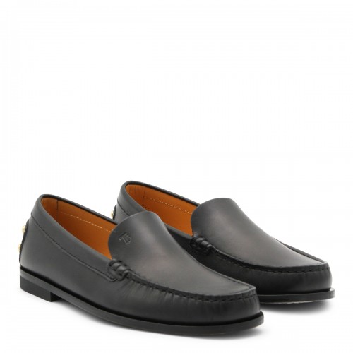 BLACK LEATHER LOAFERS 2