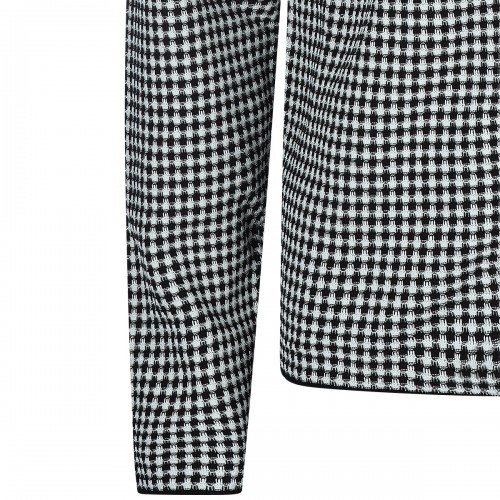 WHITE AND BLACK COTTON SHIRT