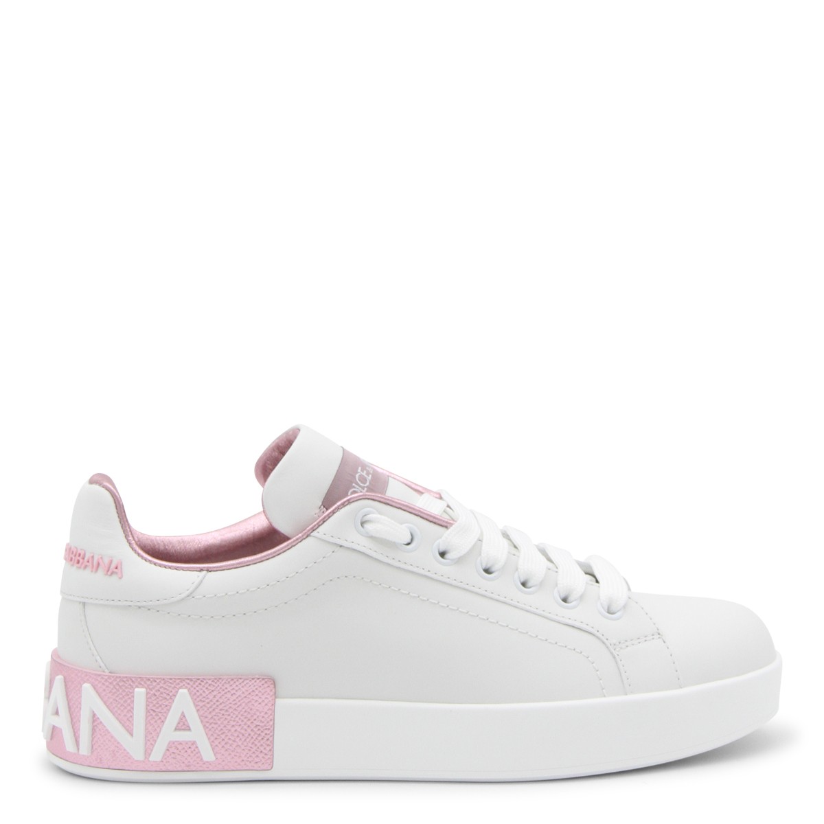 WHITE LEATHER PORTOFINO SNEAKERS