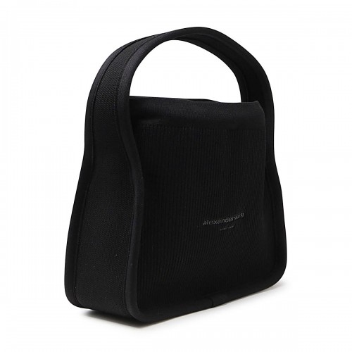 BLACK LEATHER SATCHEL