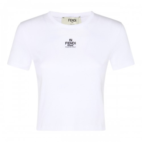 WHITE COTTON T-SHIRT