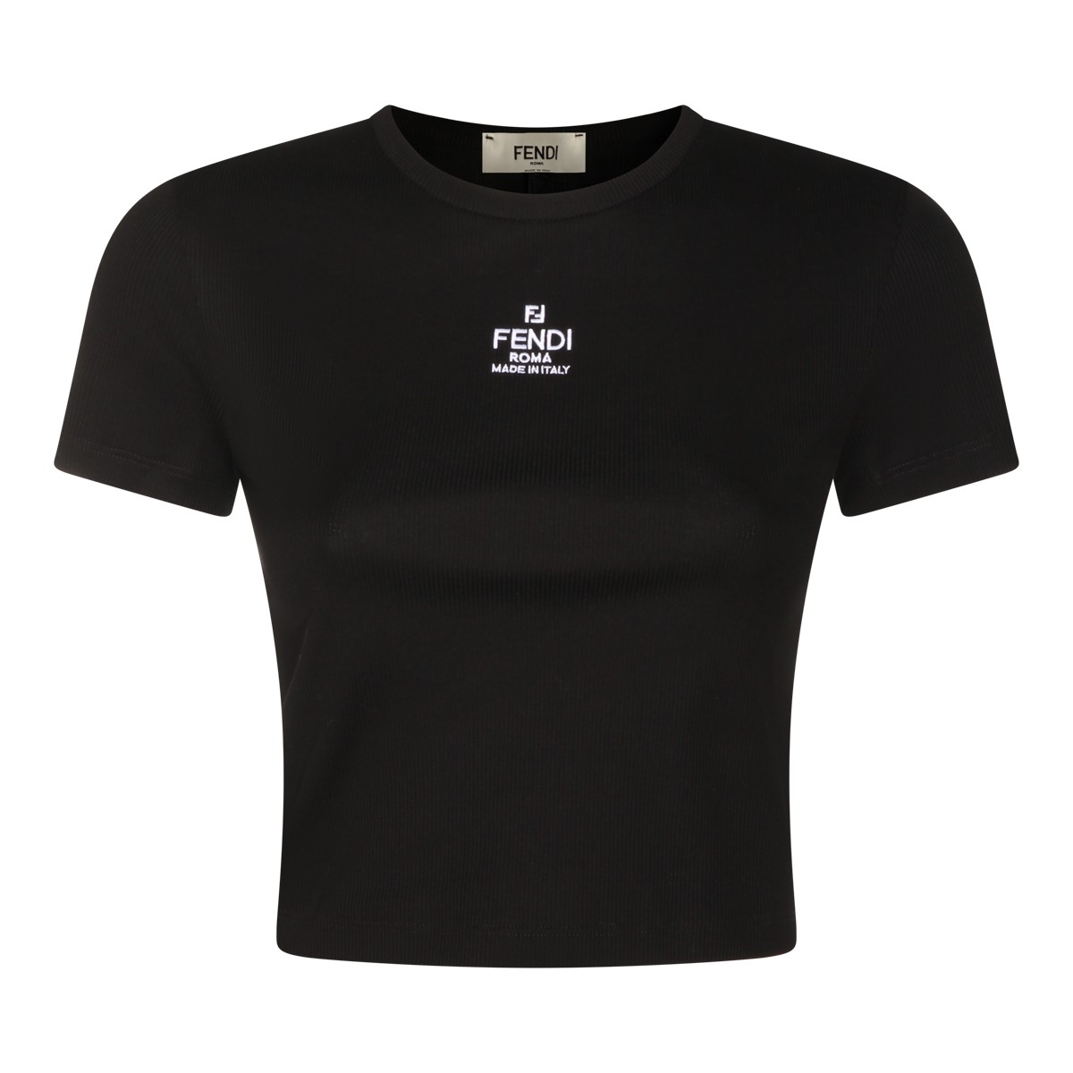 BLACK COTTON T-SHIRT