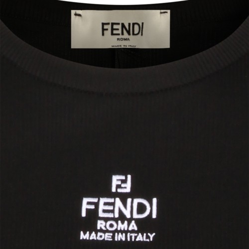 BLACK COTTON T-SHIRT