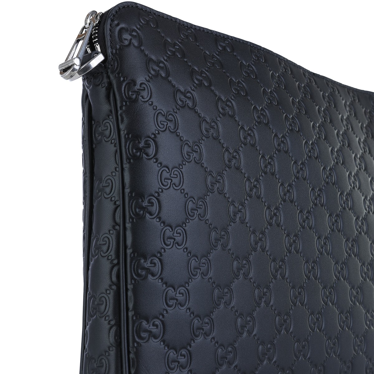 BLACK LEATHER POUCHE