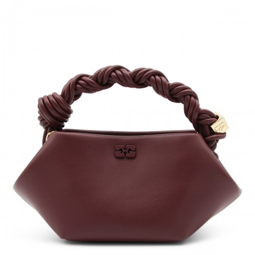 BURGUNDY TOP HANDLE BAG
