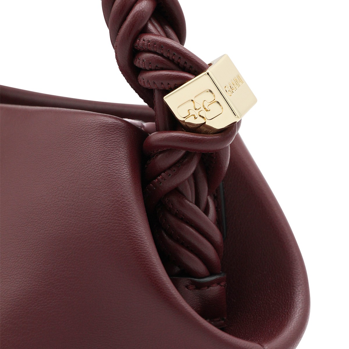 BURGUNDY TOP HANDLE BAG