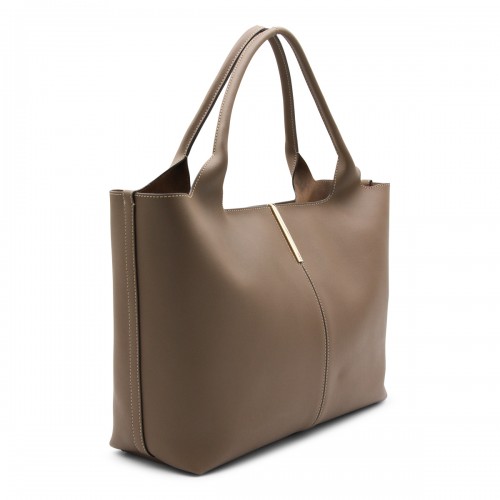 BROWN LEATHER TOP HANDLE BAG 2