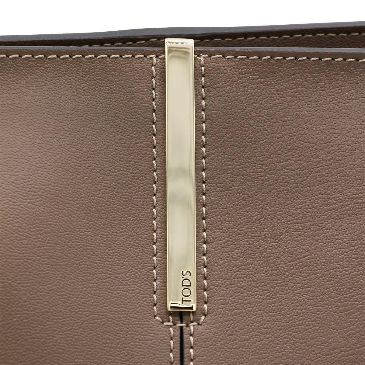 BROWN LEATHER TOP HANDLE BAG