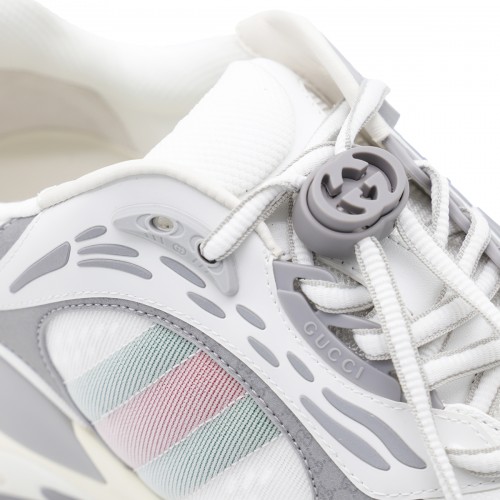 WHITE AND GREY SNEAKERS