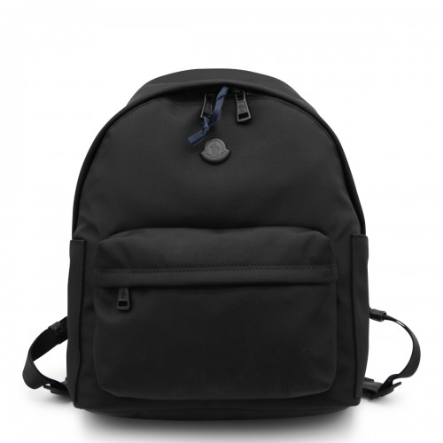 BLACK COTTON BACKPACK