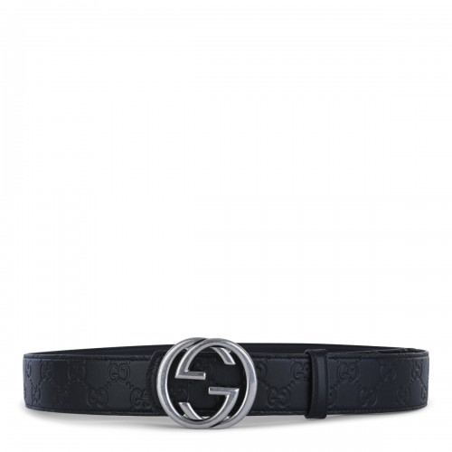 BLACK LEATHER BELT
