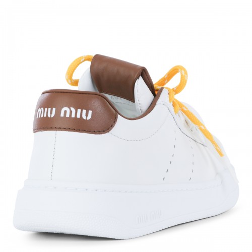 WHITE LEATHER SNEAKERS