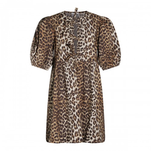 LEOPARD COTTON DRESS