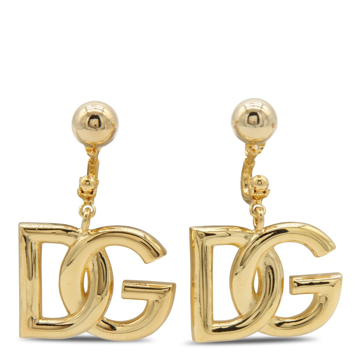 GOLD-TONE BRASS EARRINGS