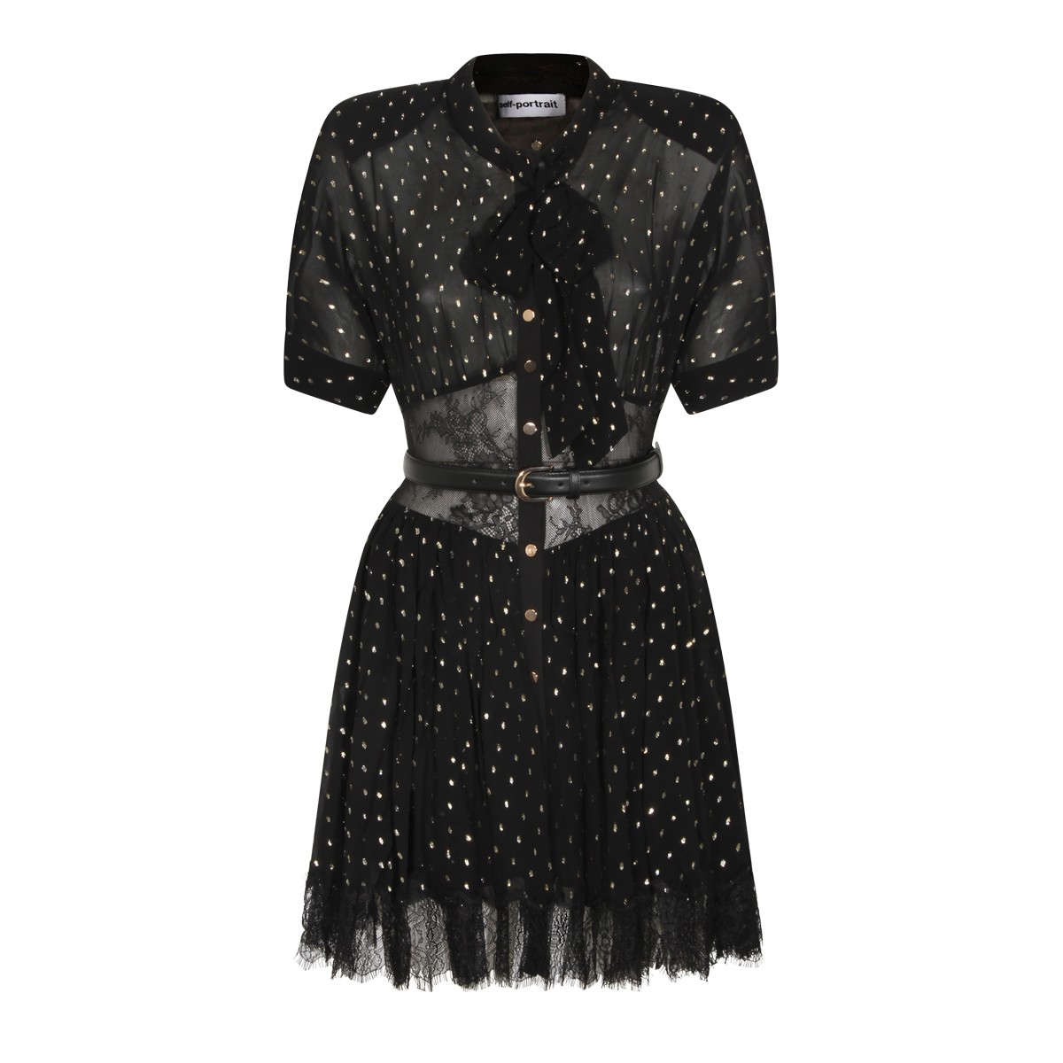BLACK VISCOSE DRESS
