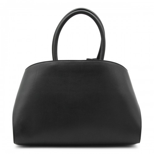 BLACK LEATHER HUG S SHOULDER BAG