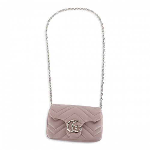 PINK LEATHER MINI BAG