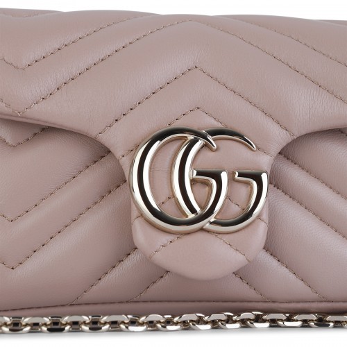 PINK LEATHER MINI BAG