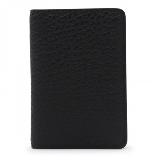 BLACK LEATHER CARD HOLDER