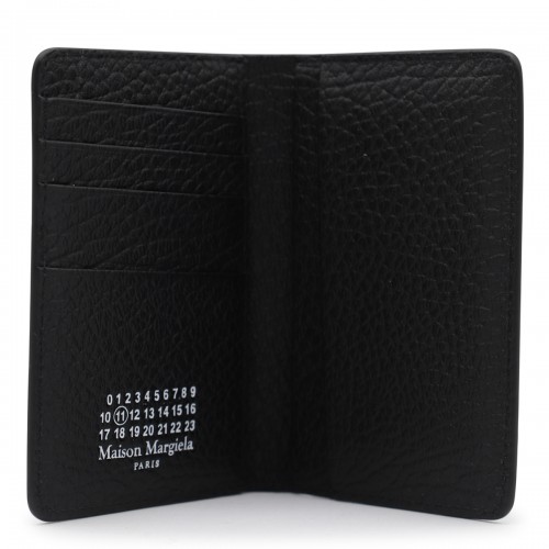 BLACK LEATHER CARD HOLDER