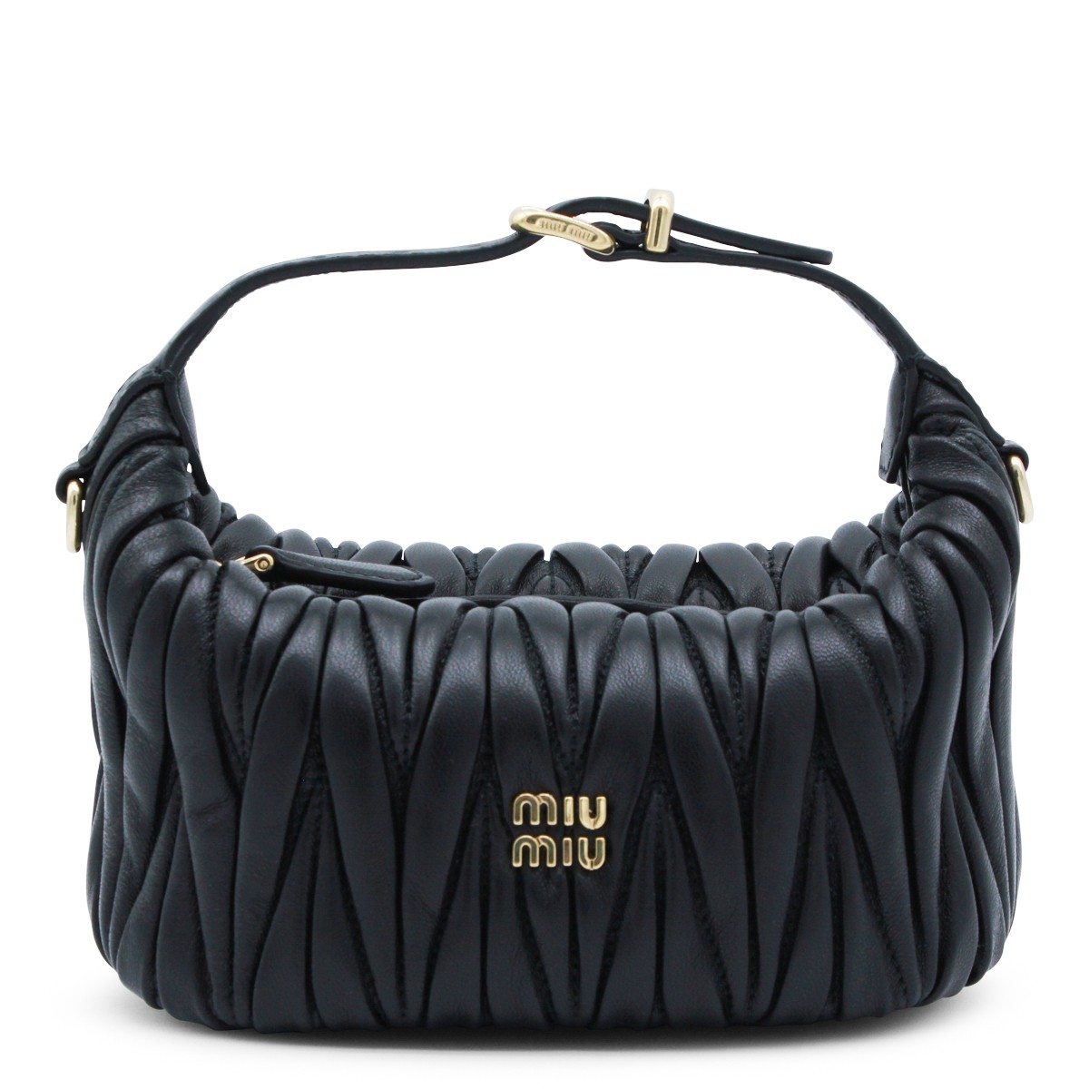 BLACK LEATHER MINI BAG