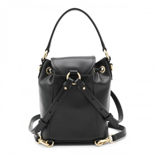 BLACK LEATHER BACKPACK