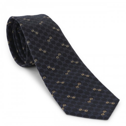 NAVY SILK TIE