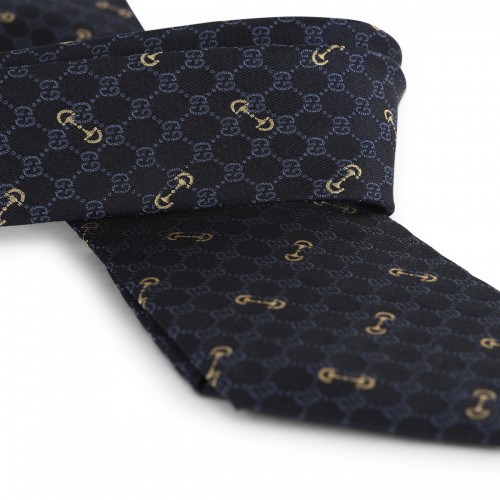 NAVY SILK TIE 2
