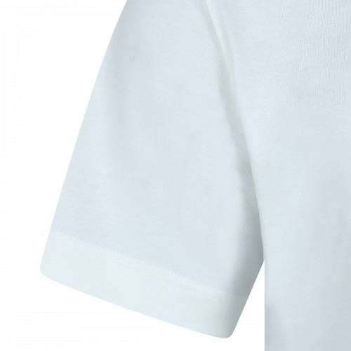 WHITE COTTON T-SHIRT