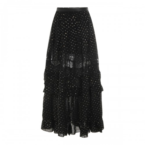 BLACK VISCOSE SKIRT 2