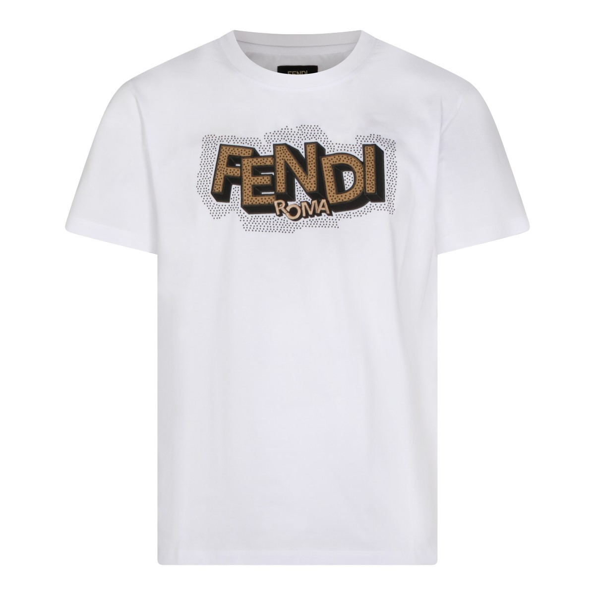 WHITE COTTON T-SHIRT