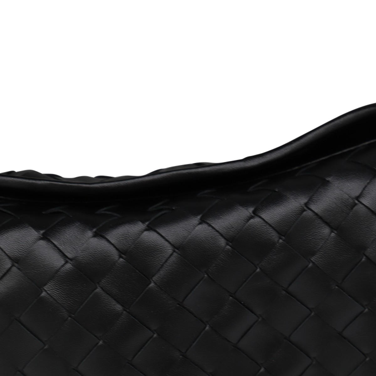 BLACK LEATHER HOP SMALL HANDLE BAG